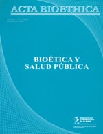 							Ver Vol. 9 Núm. 2 (2003): Bioética y salud pública
						