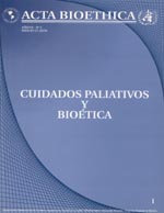 							Ver Vol. 6 Núm. 1 (2000): Cuidados paliativos y bioética
						